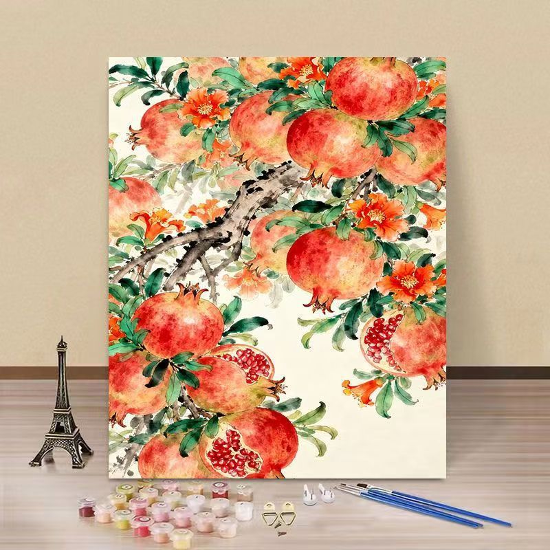 Artistic Pomegranate DIY Paint by Numbers Kit Stornfield