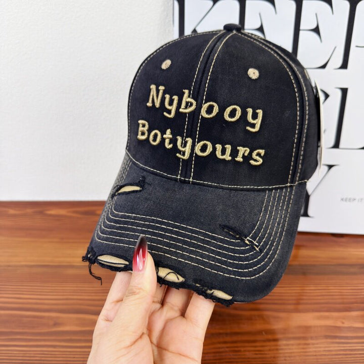 Women's Distressed Adjustable Baseball Cap Stornfield