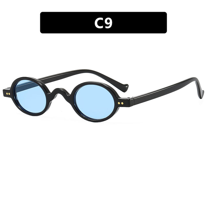 Women's round sunglasses with distinctive design and high-quality plastic frame Stornfield
