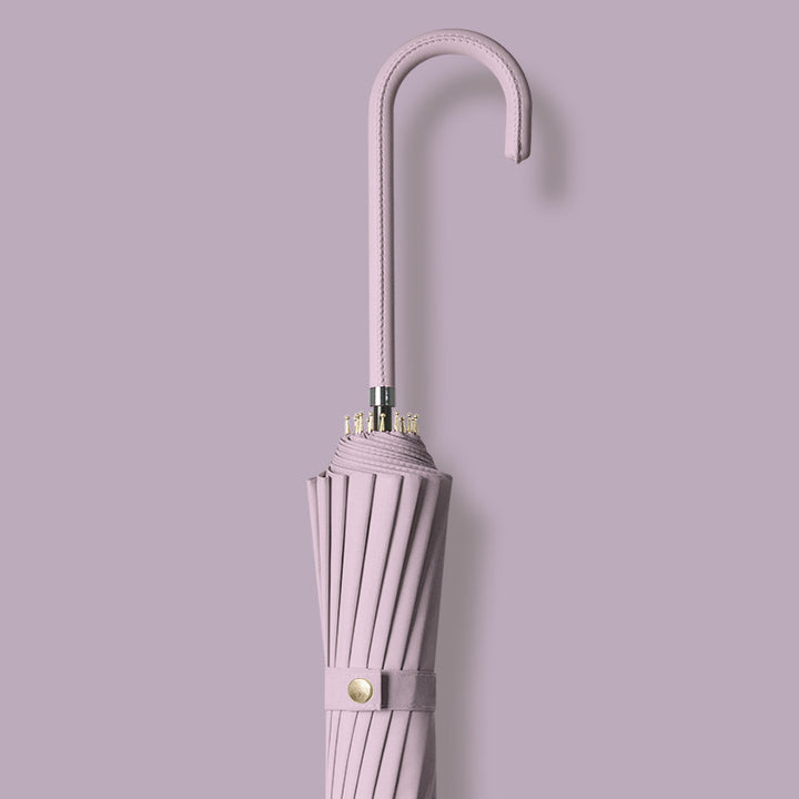 Ladies elegant umbrella with handle made of natural materials Stornfield