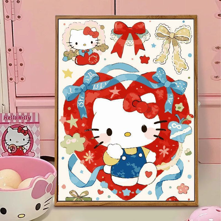 Hello Kitty-Themed Illustration Canvas Art Stornfield