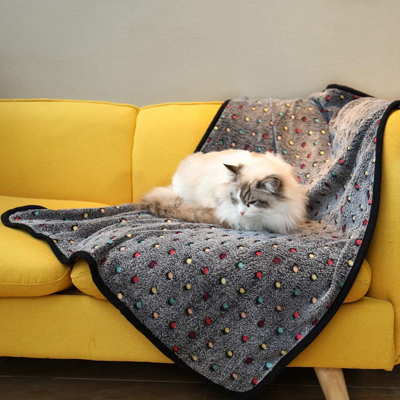 Ladies Cozy Microfiber Blanket with Playful Pattern Stornfield