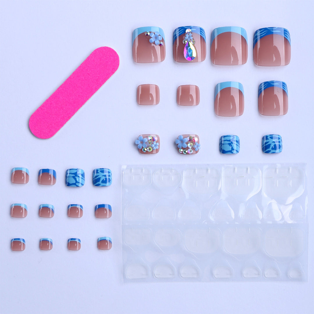 Artistic toenails with elegant design accents Stornfield