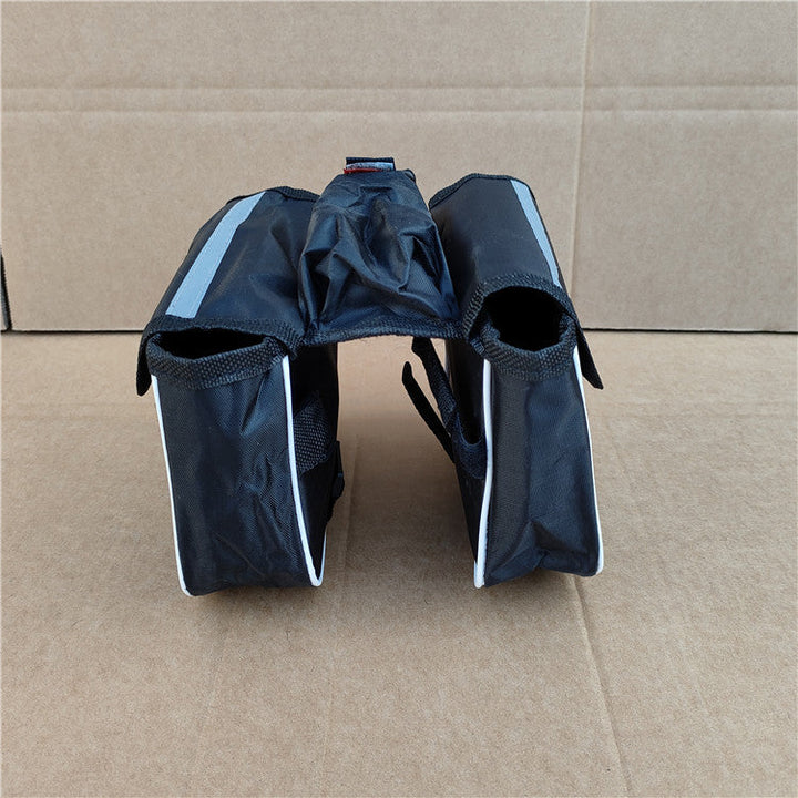 compact waterproof bicycle handlebar bag with reflective safety strip and quick release mount Stornfield