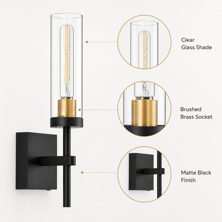 Modern Glass Wall Sconce