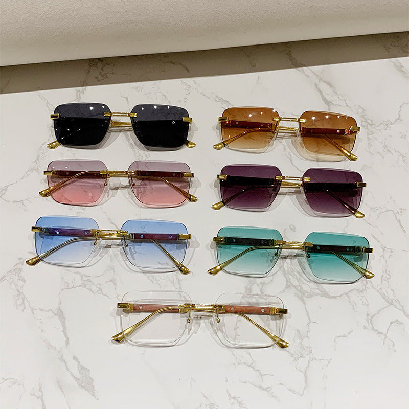 Women's fashionable rectangular sunglasses with elegant metal accent Stornfield