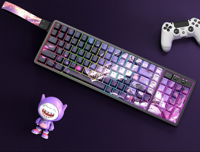 Customizable RGB Gaming Keyboard with Artistic Keycaps Stornfield
