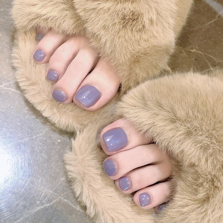 Luxury Press-On Toenail Art Set Stornfield