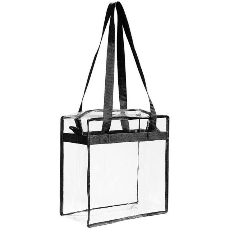 Transparent tote bag with multiple interior compartments Stornfield