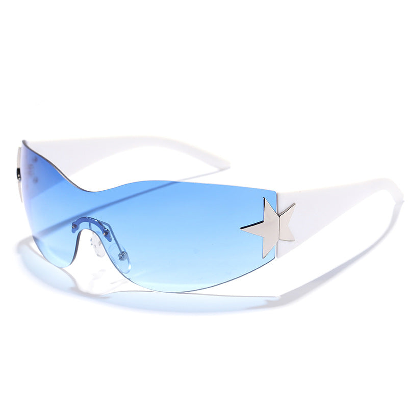 Women's futuristic design sunglasses with unique accents Stornfield