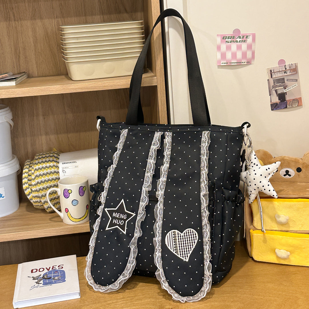 Playful Decorative Patchwork Backpack Stornfield