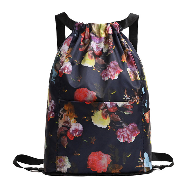 Drawstring Floral Print Backpack Stornfield
