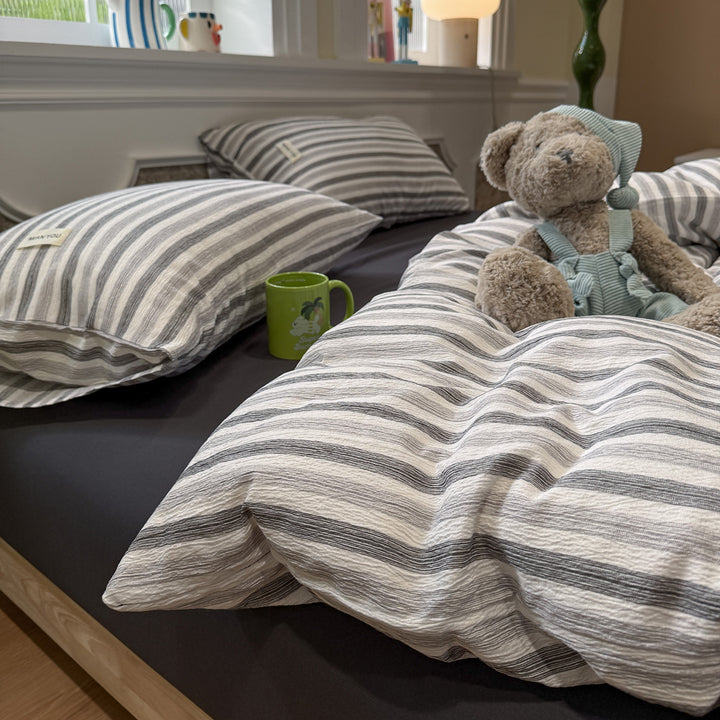 Cozy Plaid Duvet Cover Set