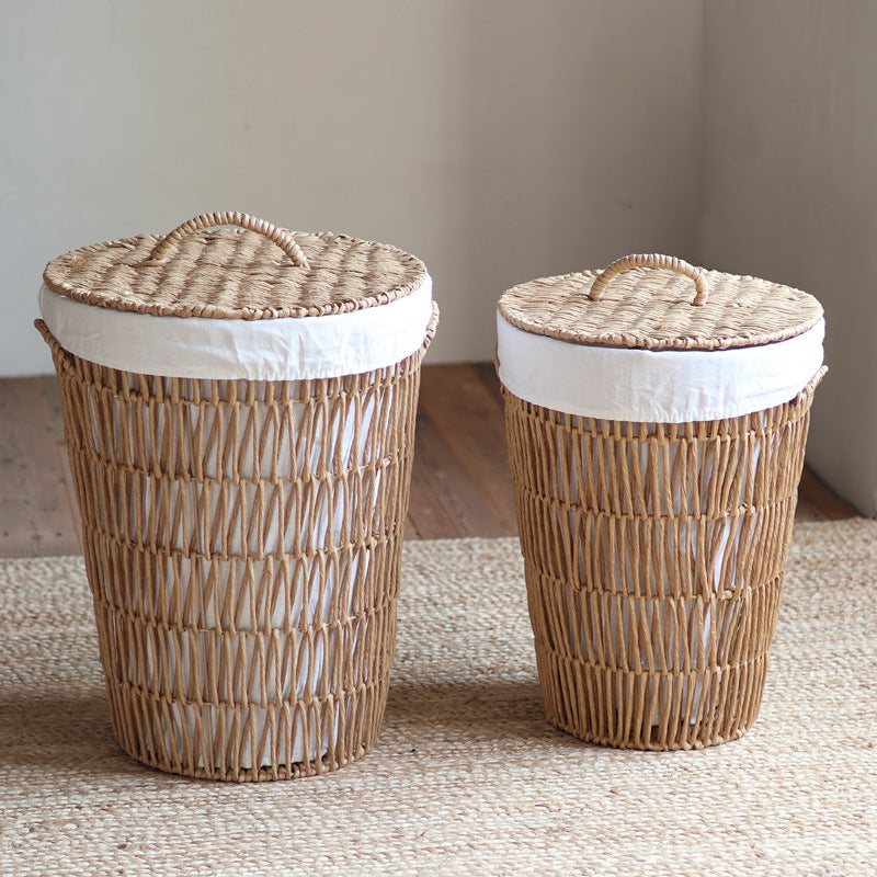 Stylish laundry basket with lid Stornfield