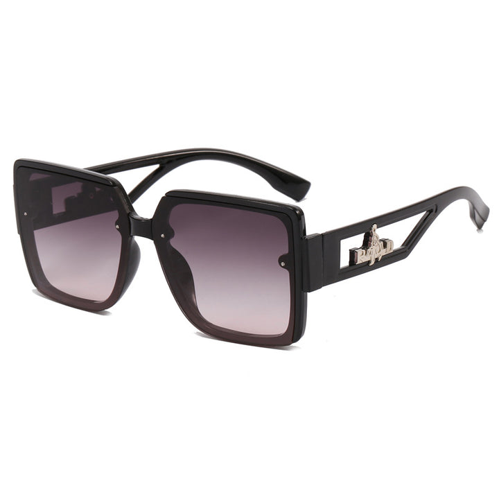 Ladies square designer sunglasses with elegant embellishments Stornfield