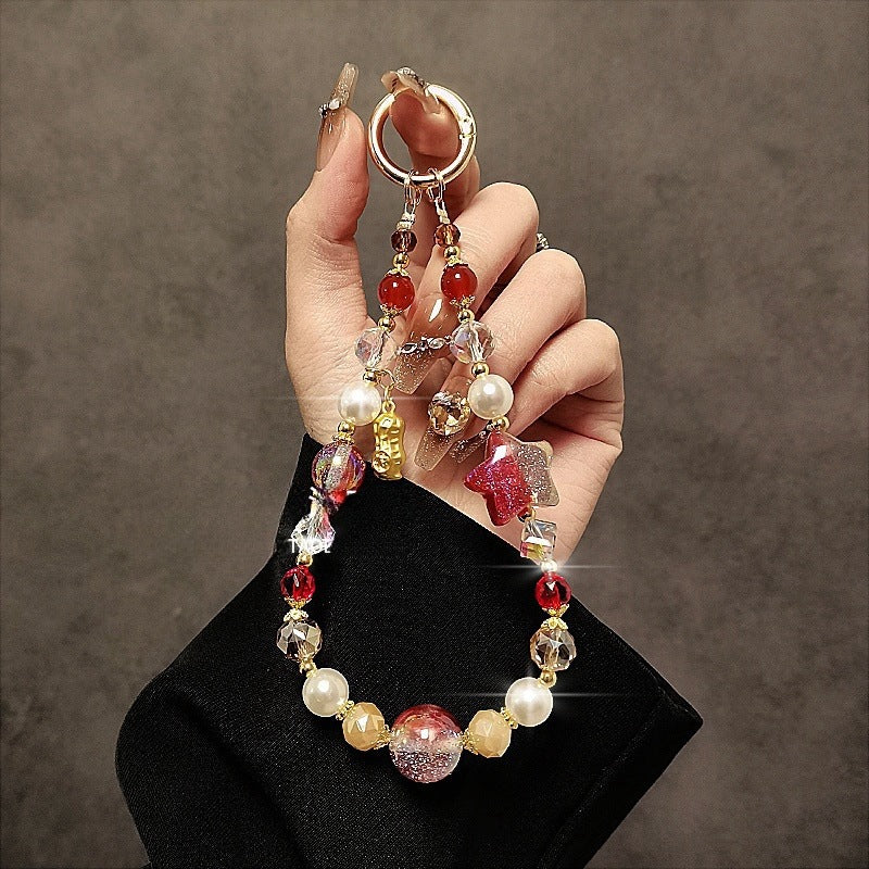 Decorative Beaded Charm Keychain Stornfield 1790135679
