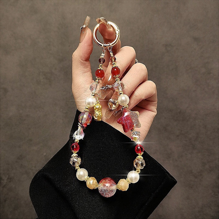 Decorative Beaded Charm Keychain Stornfield 1790135679