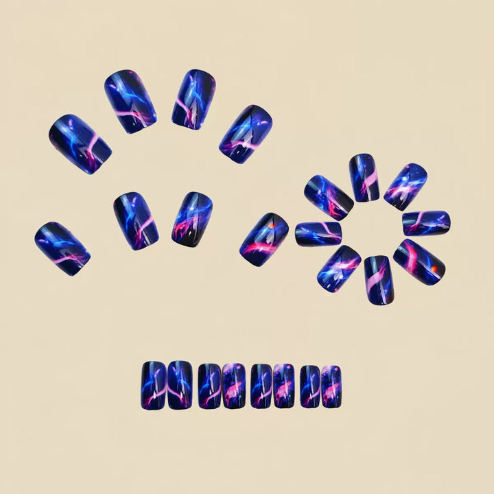 Nail art set with galactic design Stornfield