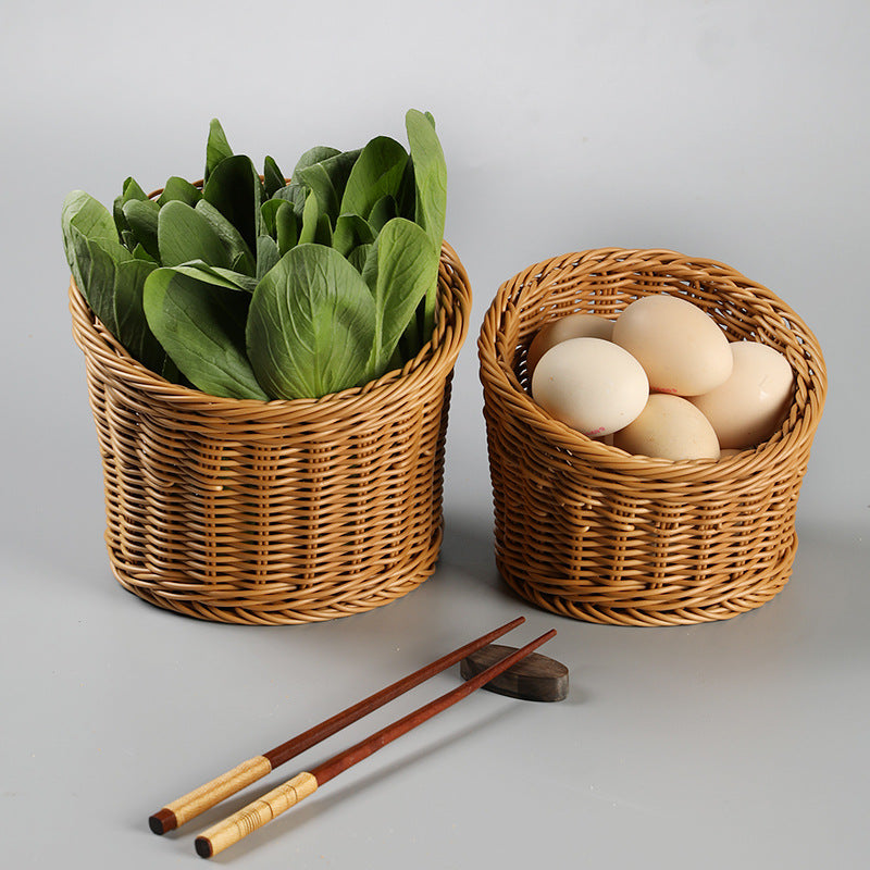 Handcrafted Natural Wicker Storage Basket Stornfield