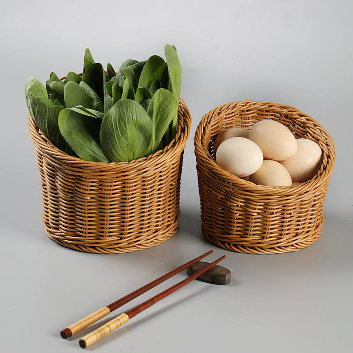 Handcrafted Natural Wicker Storage Basket Stornfield