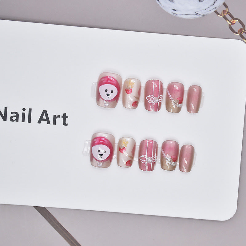 Artistic Cartoon-Themed Press-On Nail Art Stornfield