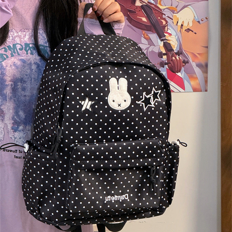 Cute Bunny-Embellished Backpack Stornfield