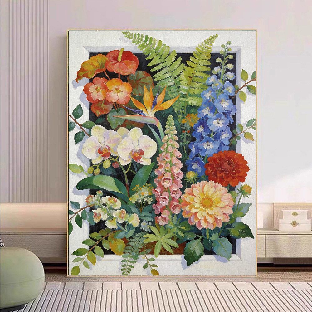 Floral Botanical Canvas Art Print Stornfield