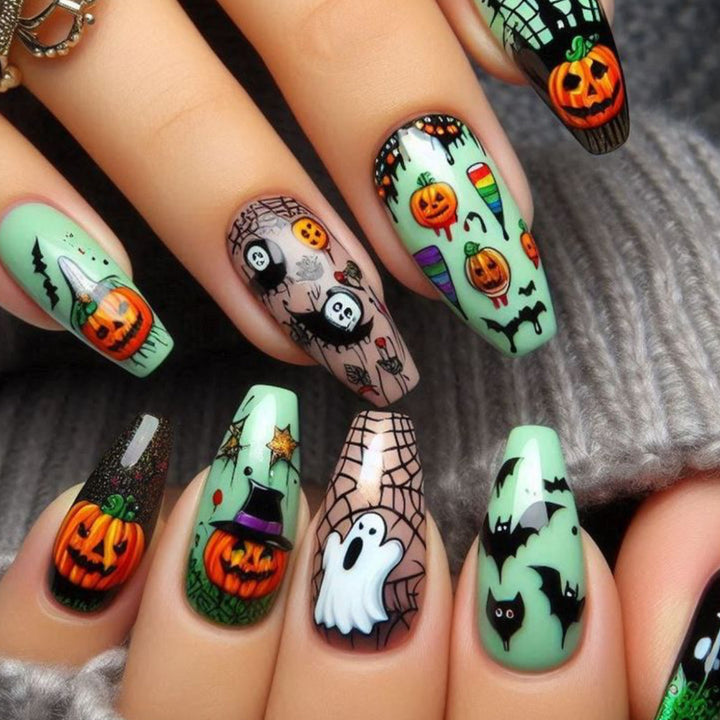 Halloween-Themed 3D Nail Art Extensions Stornfield 1789713455