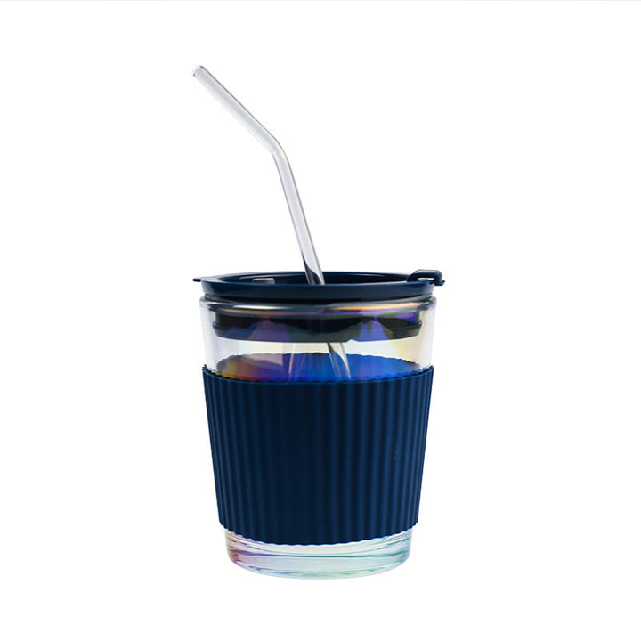 Ladies Insulated Drinking Cup with Flexible Silicone Cover and Integrated Straw Stornfield