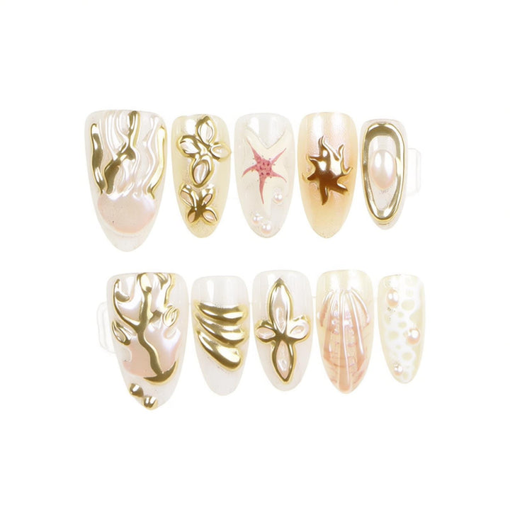 Artistic Press-On Nail Art Stornfield