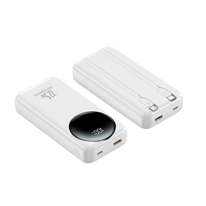 Portable power bank with integrated cables and digital power display Stornfield