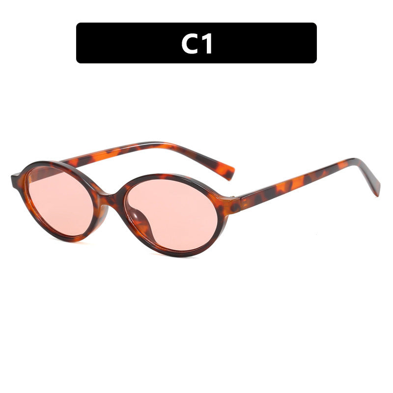 Ladies fashionable sunglasses with unique oval design Stornfield