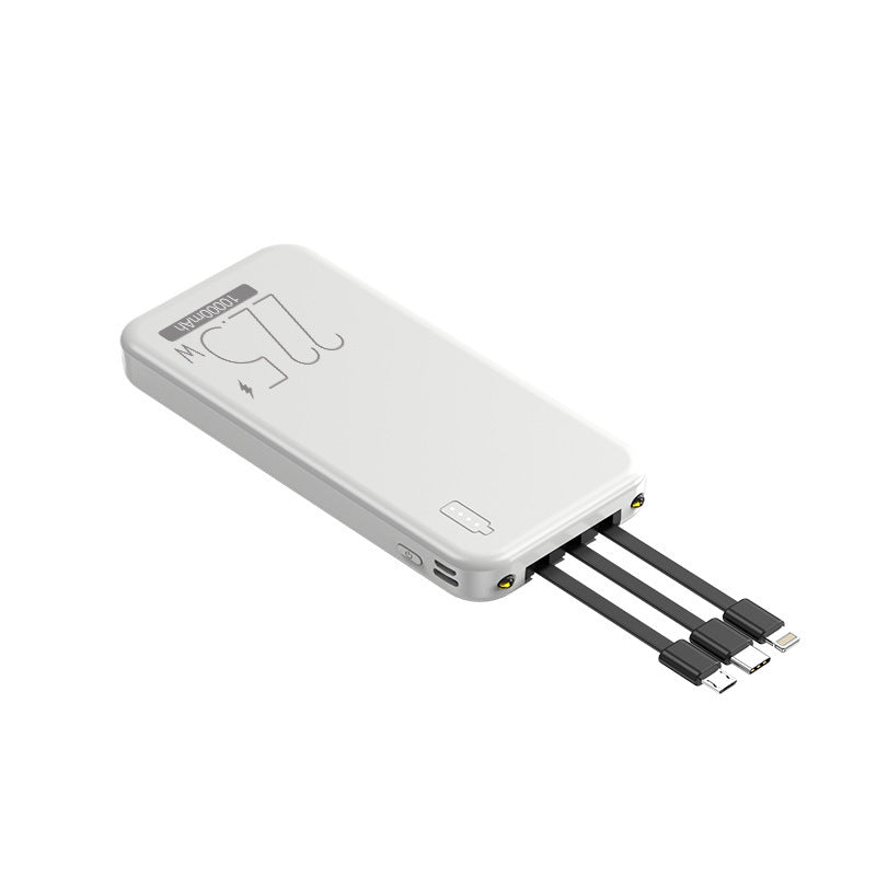 Power bank with integrated multifunctional cables Stornfield