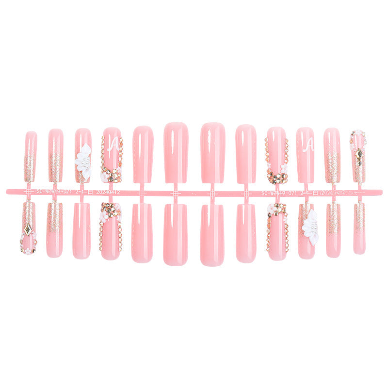 Elegant Decorative Press-On Nails Set Stornfield