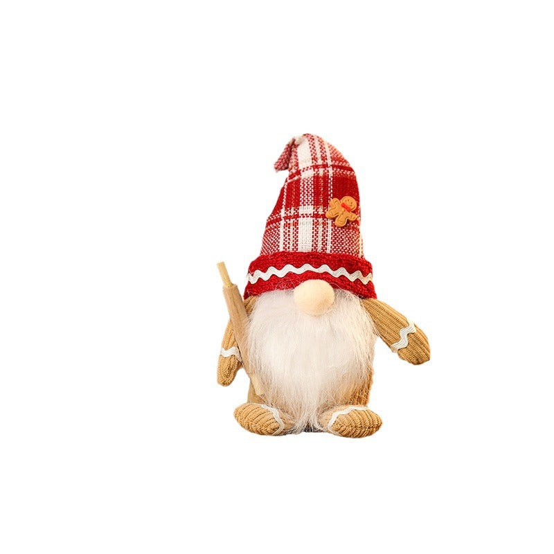 Decorative Christmas gnome figure with hat Stornfield