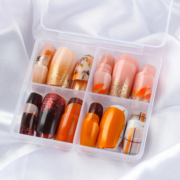 Autumn-Inspired Glitter Nail Art Set Stornfield