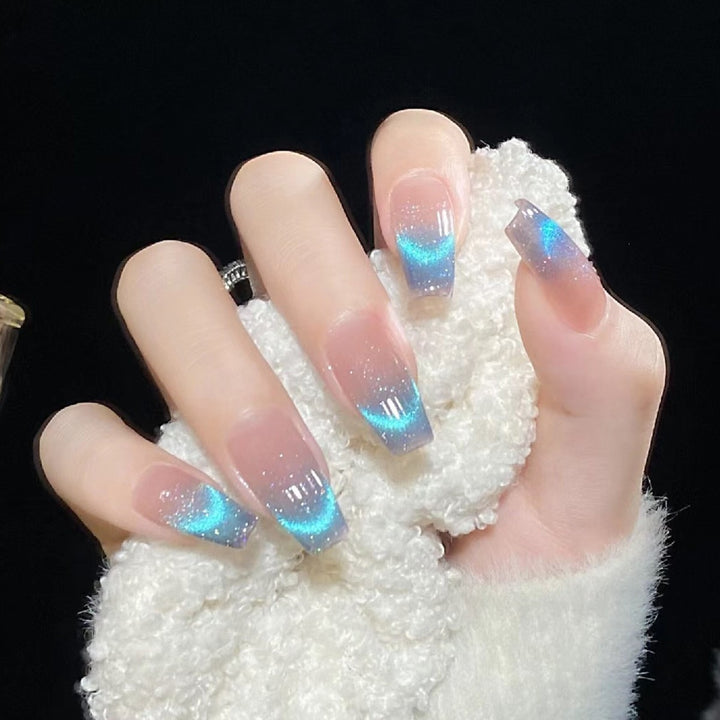 Artificial nail set with elegant glitter finish Stornfield