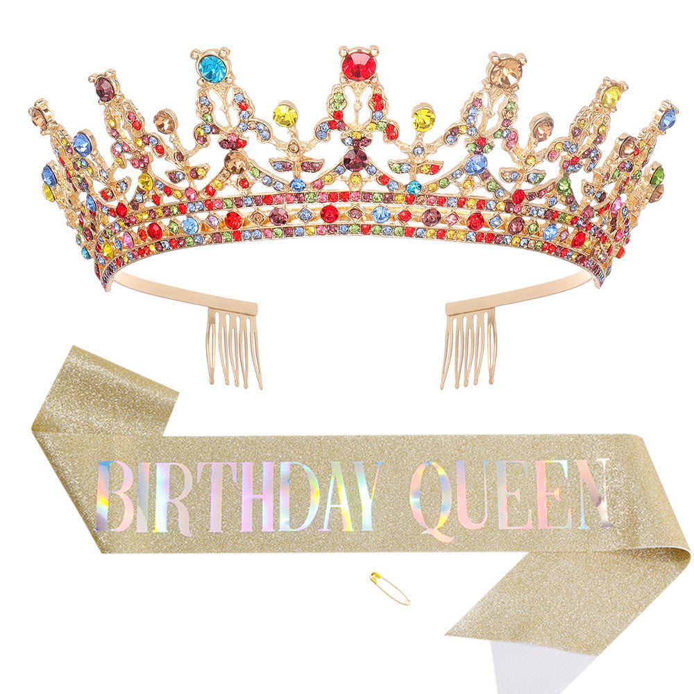 Women's Sparkling Crown and Sash Set Stornfield