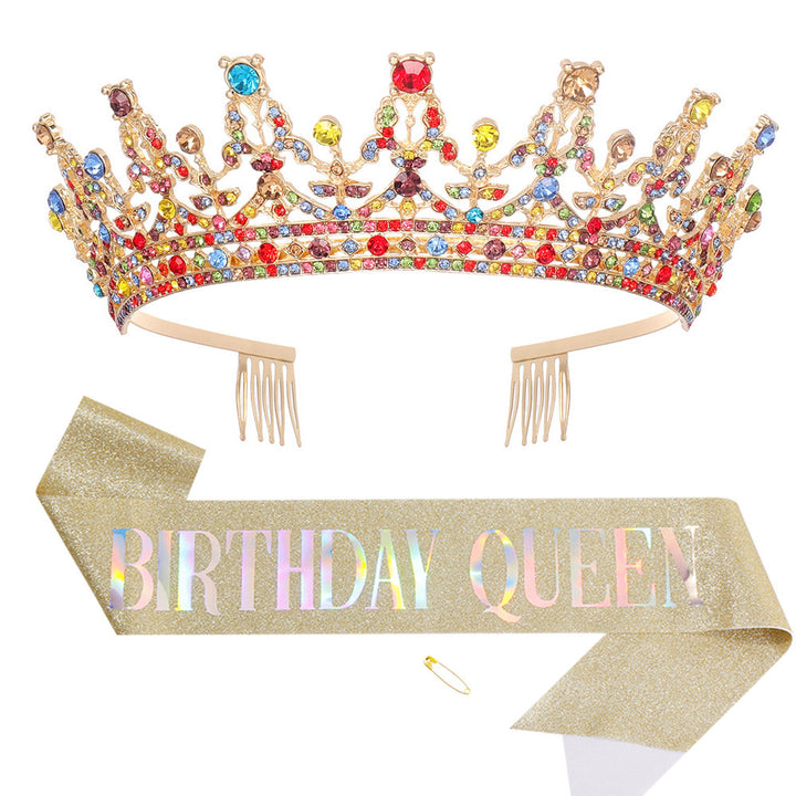 Women's Sparkling Crown and Sash Set Stornfield