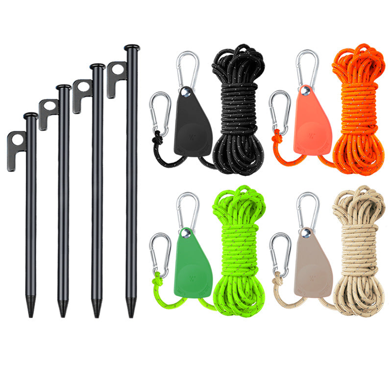 Pull rope with carabiner and tent ring Stornfield