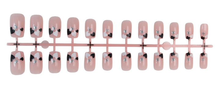 Creative artificial nail set with romantic heart designs Stornfield
