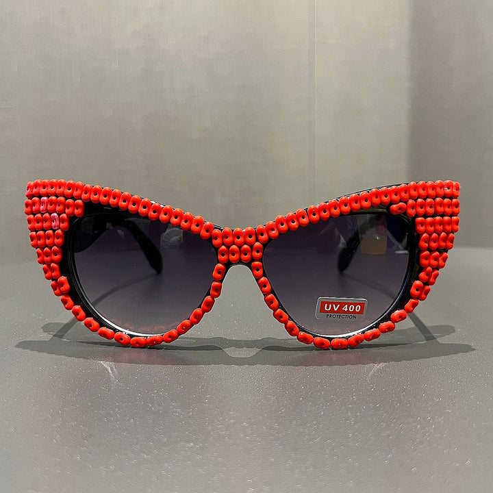 Women Cat-Eye Sunglasses with Color Accented Frame Stornfield