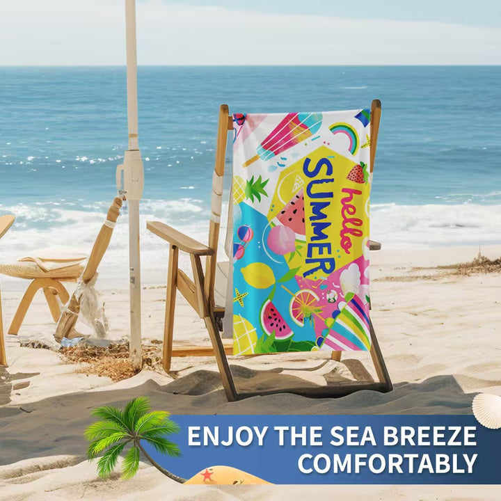 Women's beach towel with creative golf theme Stornfield