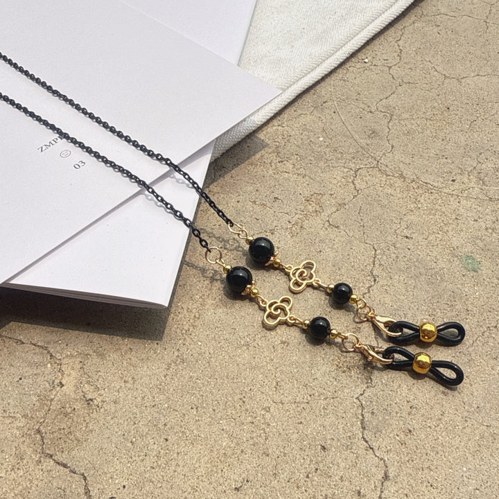 Elegant Long Pendant Necklace with Bead Accents Stornfield