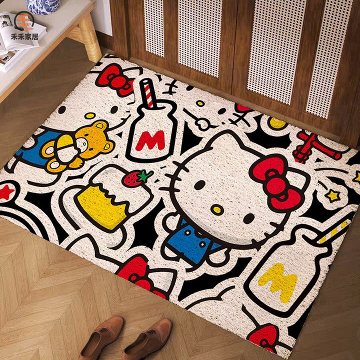 Cartoon-Themed Welcome Mat
