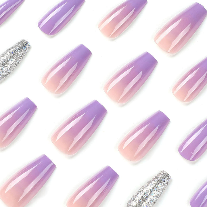 Artistic Nail Extensions with Glitter Design Stornfield