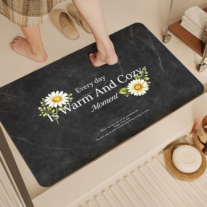 Inspirational Quote Bathroom Mat