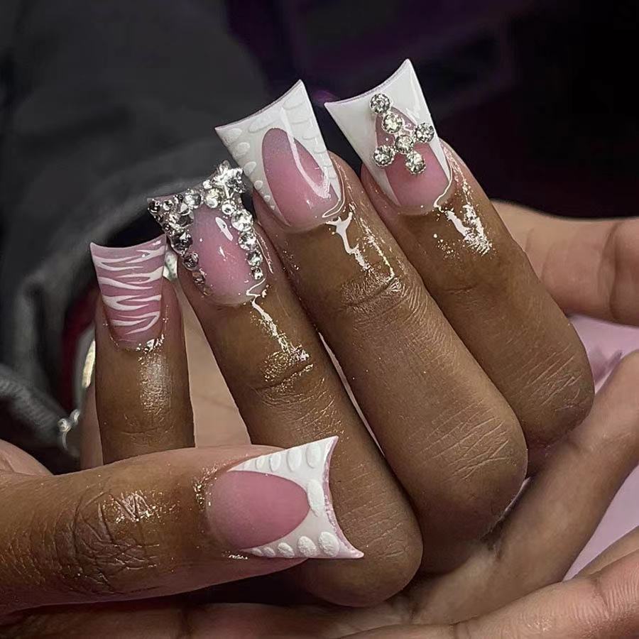 Glamorous Artistic Nail Extensions Stornfield