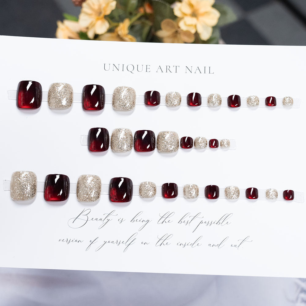 Glamorous Glitter Toe Nail Art Stornfield
