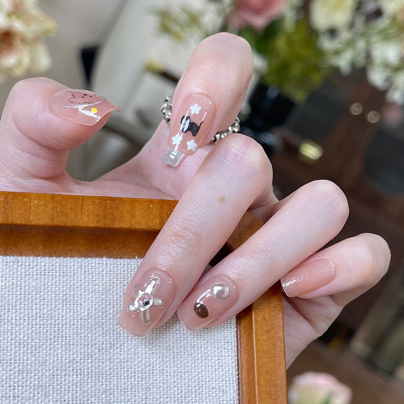 Decorative Press-On Nail Set with Unique Designs Stornfield